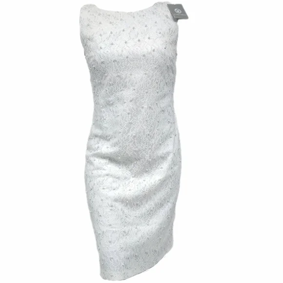 White Dress with Beads Sandro Ferrone - Perfect for Special Occasions - Picture 2 of 13